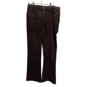 Not Your Daughters Jeans Brown Corduroy Pants Size 14 Mid-Rise Bootcut Stretch W